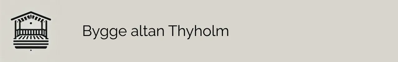 Bygge altan Thyholm